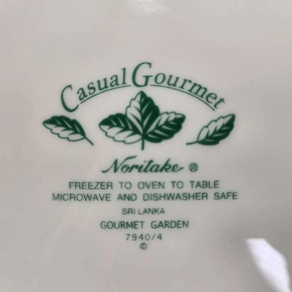Noritake Casual Gourmet Garden Bowl Floral Lily Serving Salad Pasta Dining‎